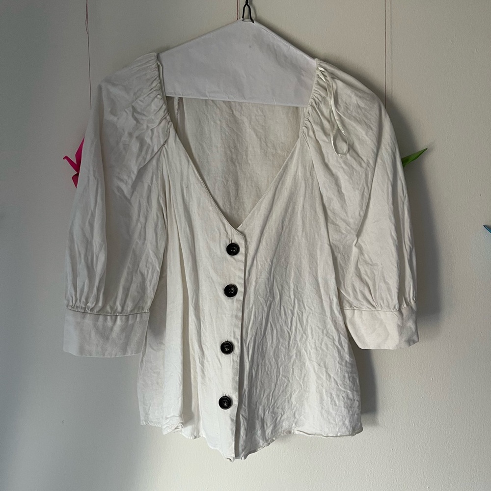 Zara button top